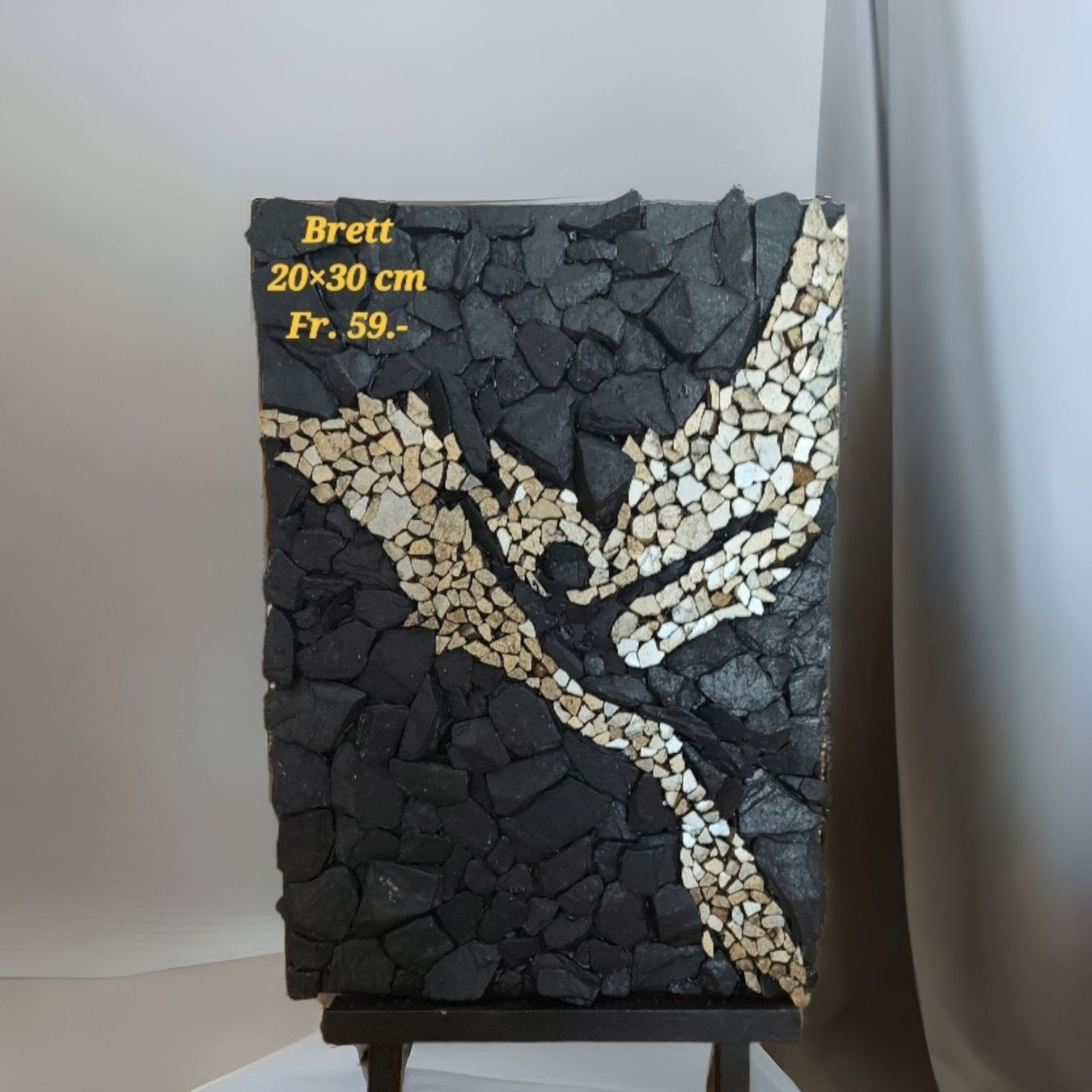 Poster & Bilder: Wunderschönes handmade Bild Goldene Fee auf Holzbrett – Neu (gemäss Beschreibung) aus Luzern von Bbig 1