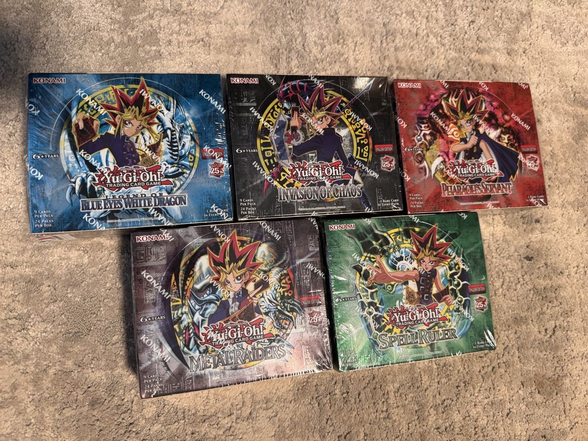 Yugioh Sammelbilder & Trading cards: 25th Anniversary Yu-Gi-Oh Booster Boxes Set – Neu und originalverpackt aus Däniken SO von Joel9191