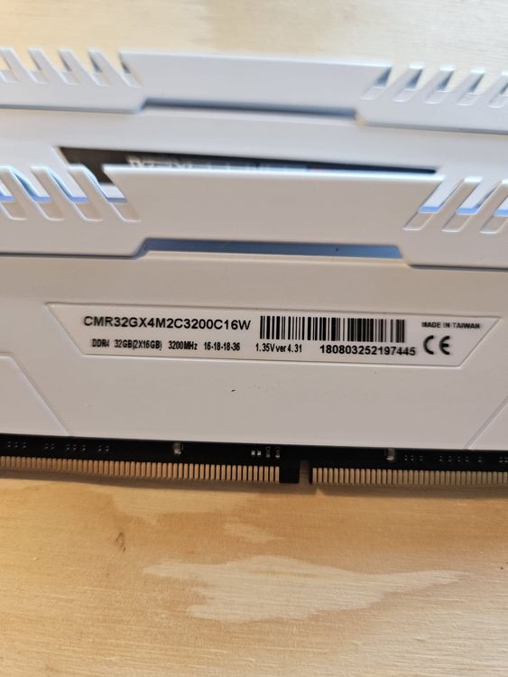 Rgb Ddr5 Ram 32 Gb Corsair Ram Rgb 32gb Corsair 16GB White