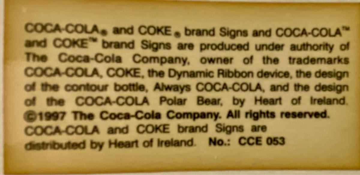 Coca-Cola Insegne: Blechschild Coca Cola, antik – Usato da Murten venduto da Defender10 6