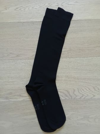 XX Long (58cm long) black ski socks (ECCO) size 42 44