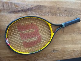 Wilson Tennisschläger 23 Zoll schwarz gelb gebraucht