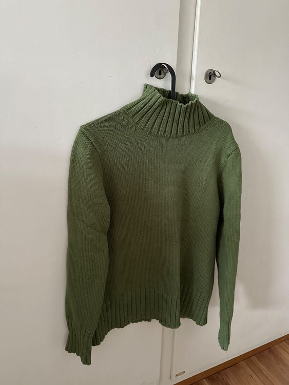 Olivgruner Pulli Damen