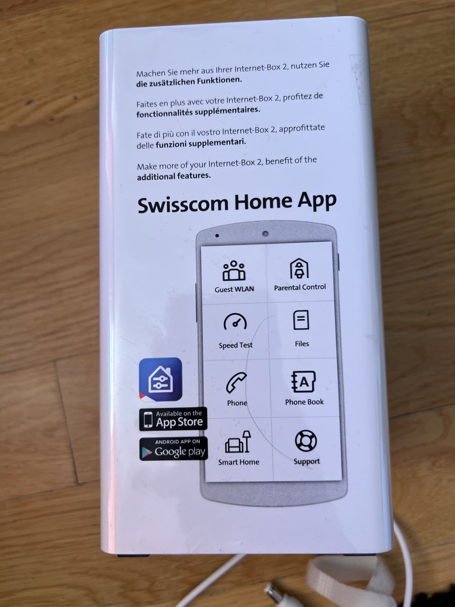 Swisscom Modems & Router: Swisscom Internet-Box 2 Router WLAN WiFi Hub mit Netzteil – Neu und originalverpackt aus Küsnacht ZH von yurchick 4