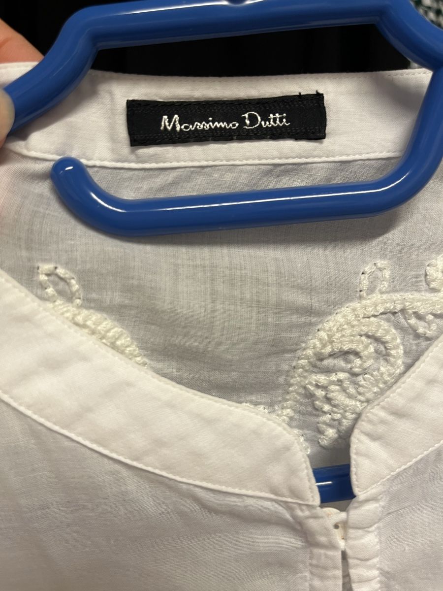 Massimo Dutti Chemisiers: Weisse langarm Bluse von Massimo Dutti Gr. 38/40 – D'occasion à Unterägeri par Thomasli 5