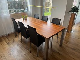 Massivholztisch Nussbaum 2000x950mm (3200x950mm)