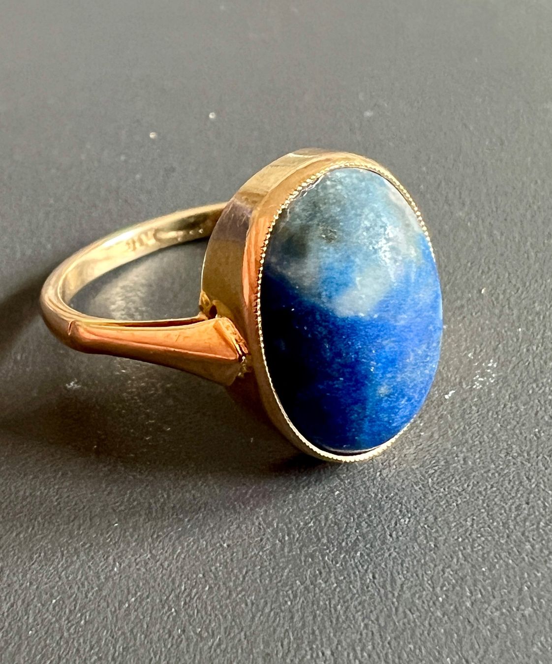 Ringe: Gold-Ring 9K mit blauem Stein – Gebraucht aus Chur von Penting1935 3