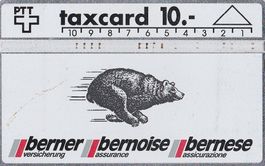 PTT Taxcard 10.- Berner Versicherung gebraucht