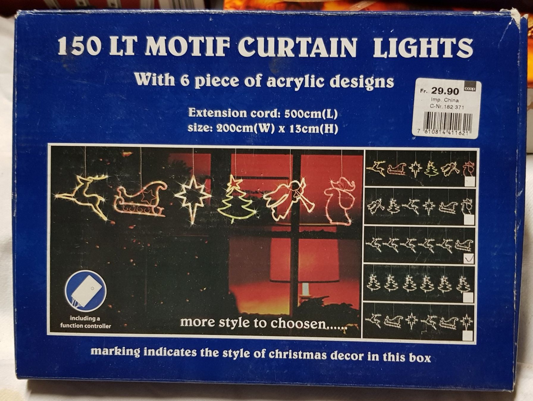 Alle Dekorationen: Weihnachtslichterkette mit 6 Motiven – Defekt aus Kirchberg SG von Bibsli