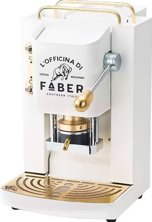 Kaffeemaschinen & Espressomaschinen: Faber Pro Deluxe weiss-gold – Gebraucht aus Thierachern von