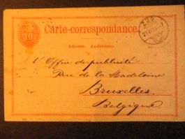 CH Ganzsache von 1876