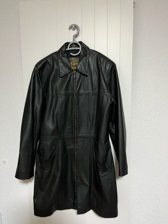 Elegante, schwarze Vintage Lederjacke, Grösse M, Top Zust...