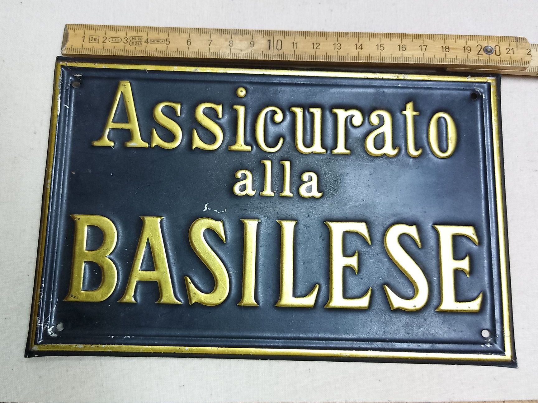 Insegne: Versicherung - "Basilese" – Usato da Sorengo venduto da 74in 1