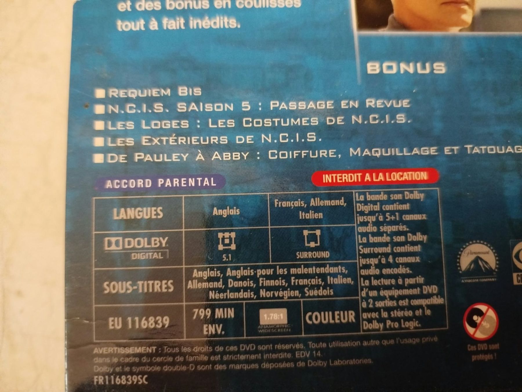 Tous les DVDs: Dvd NCIS 1-11 – D'occasion à La Chaux-de-Fonds par Emmaus2300CDF 6