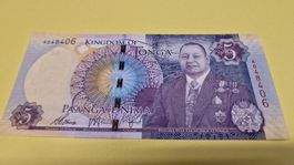 Tonga 5 Pa'anga Geldschein, Banknote,