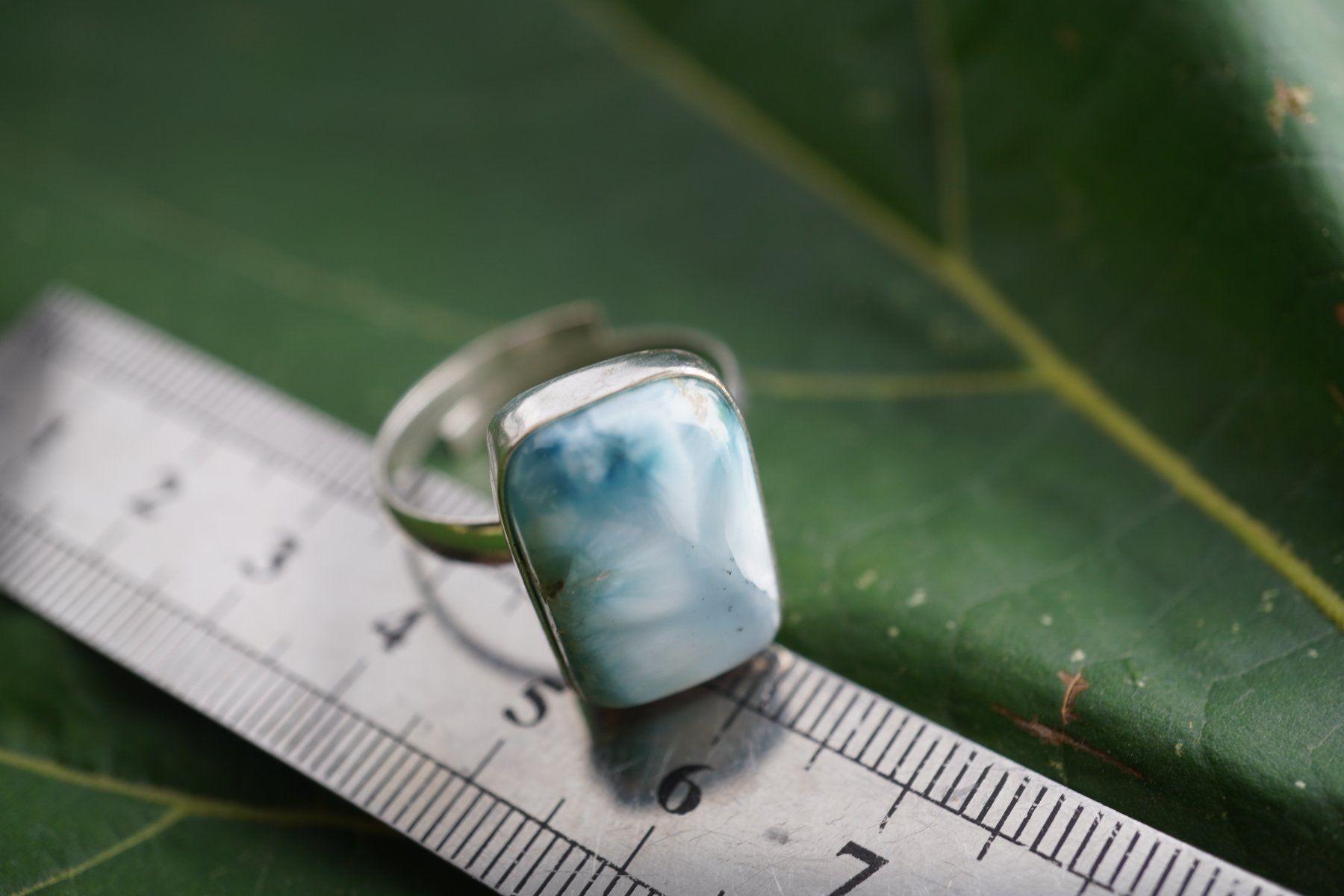 Minerali & Pietre curative: Larimar      ring Grösse  Variabel     (Räumung!) – Nuovo e nell'imballaggio originale da Eschenbach SG venduto da topstone