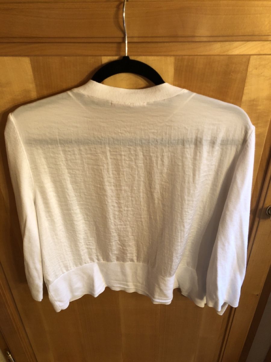 Bolero: S. Oliver Cardigan weiss Gr. 40 – Usato da Mauren venduto da ducducturi 3