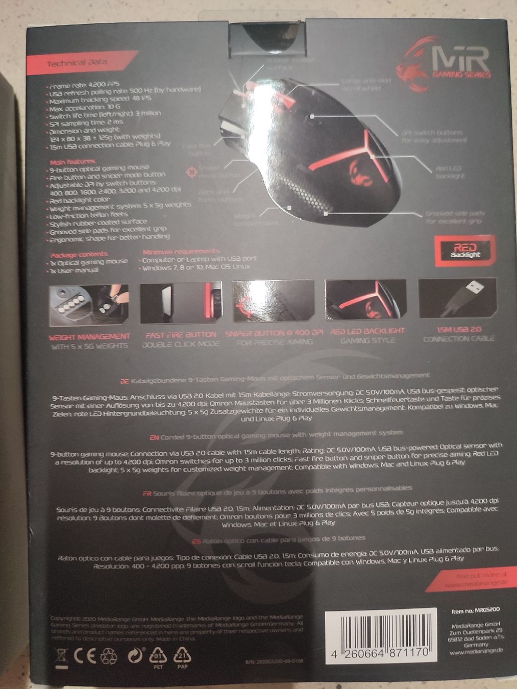 Maus: PC Gamer Headset und Gamer Mouse – Neu und originalverpackt aus Waltenschwil von Bodensee84 3