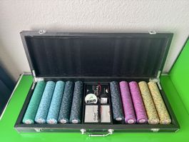 Pokerset mit Keramik-Chips