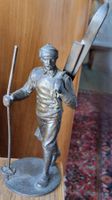 Bronzefigur Skifahrer antik