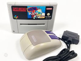 Mario Paint & Maus Nintendo SNES Game Modul Vintage 90s PAL