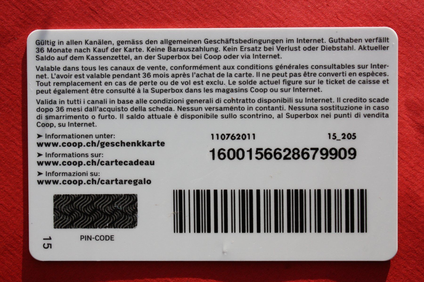 Cartoline: geschenkkarte – Usato da Laupen BE venduto da Gufi57 1