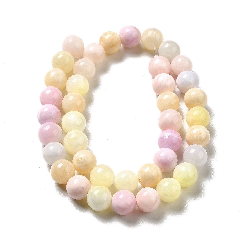 Pietre preziose: Jade farbig pastell, 4mm, 1 Strang – Nuovo (secondo la descrizione) da Alpnachstad venduto da perlengaby 3
