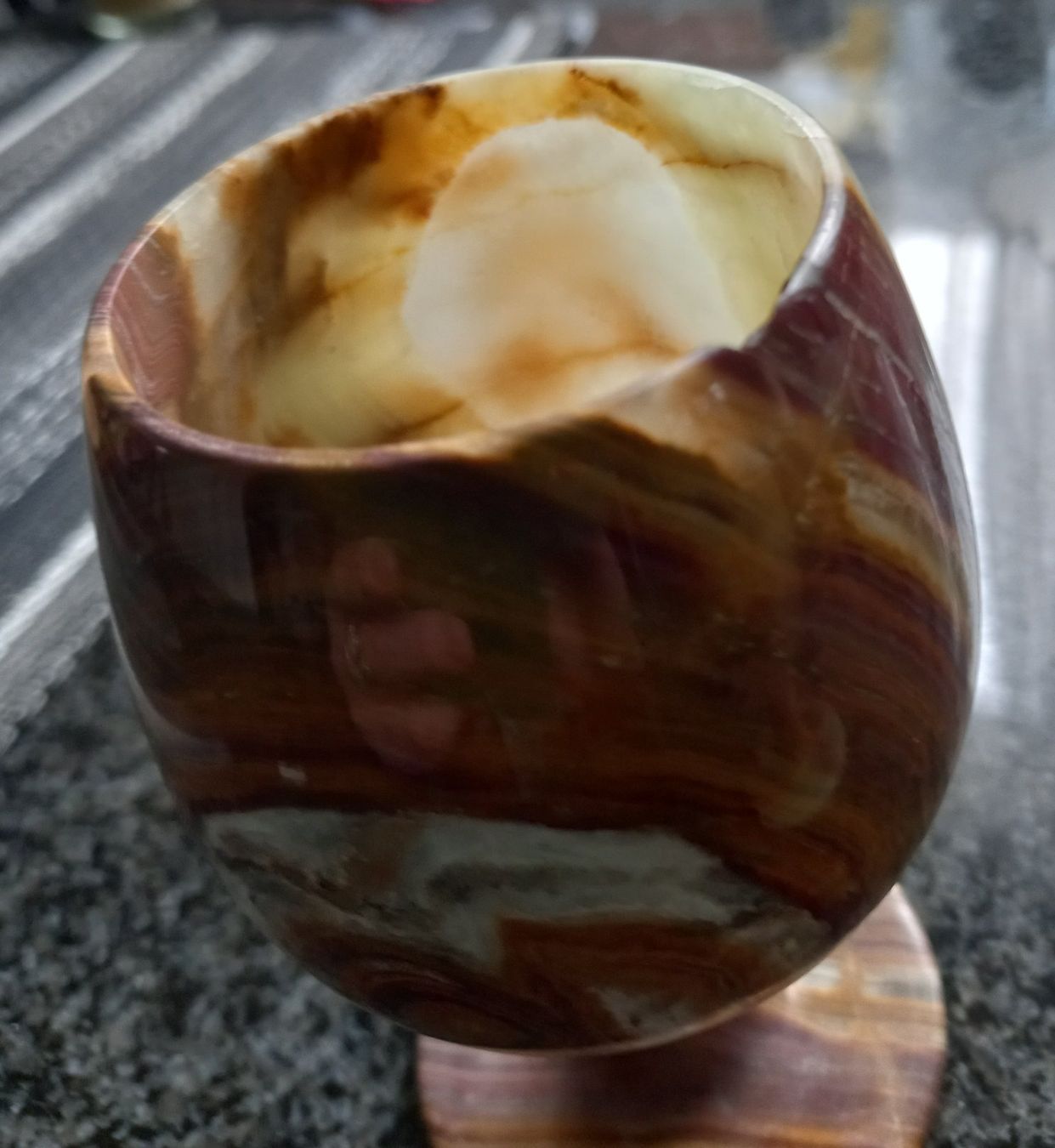 Gläser: 6 Pokale, Kelchen aus Onyx – Neu (gemäss Beschreibung) aus Solothurn von sweyla21 2