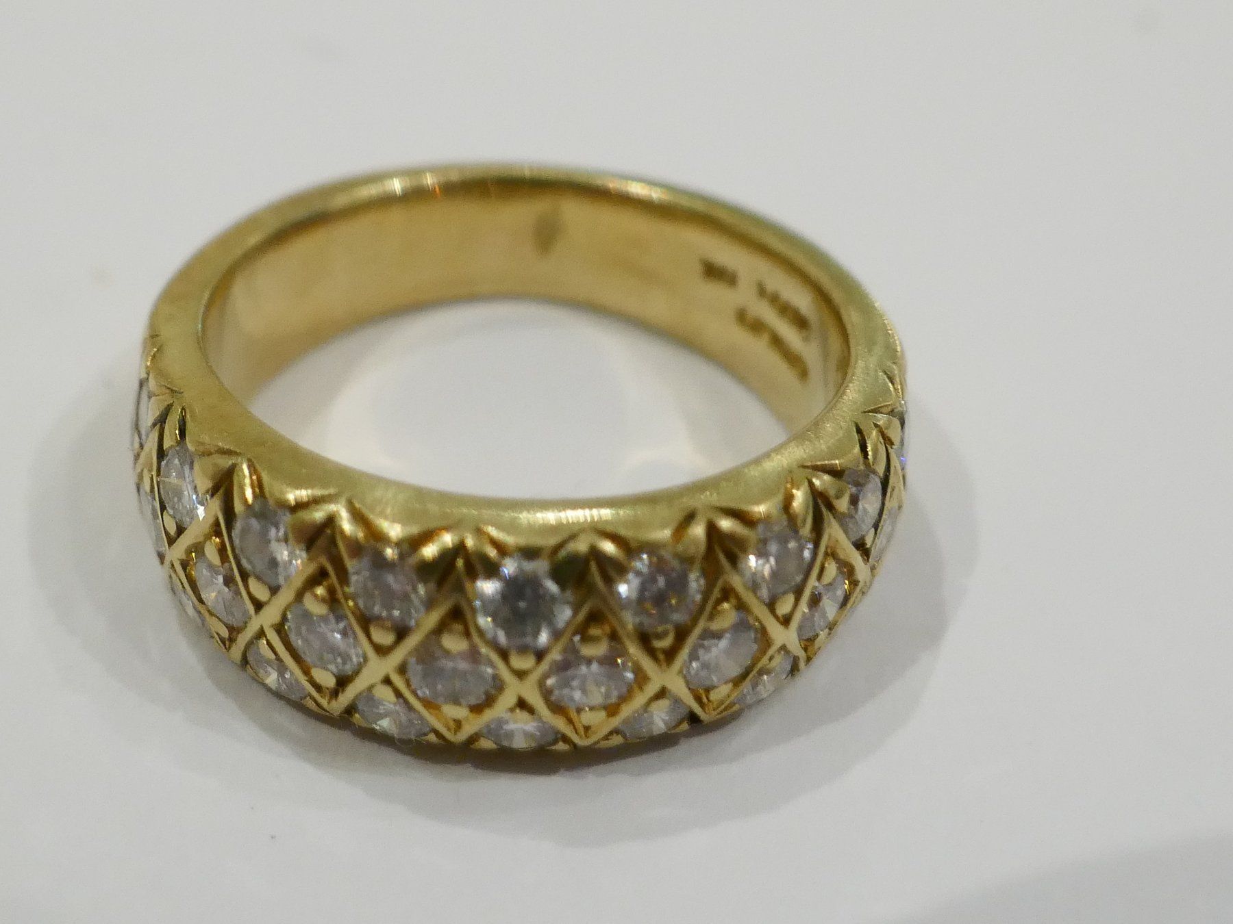 Anelli: Brillant Ring 28 Steine ca. 1 Carat 8,1 gr. – Usato da Schaffhausen venduto da swisswatches-andmore 1