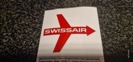 Swissair 70er Aufkleber LOGO