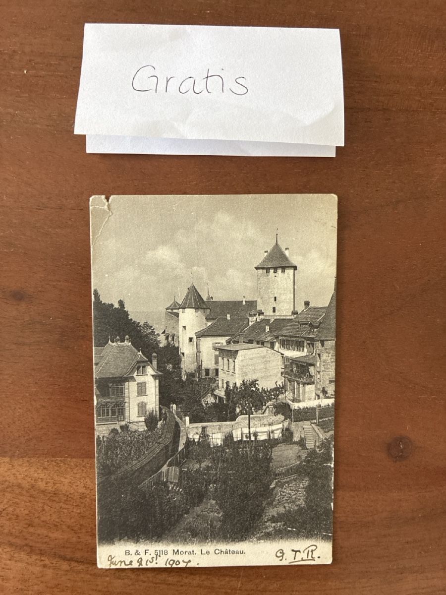 Cartoline postali: 13 Ansichtskarten Schweiz von Murten FR – Usato da Oftringen venduto da Cla.vD.74 4