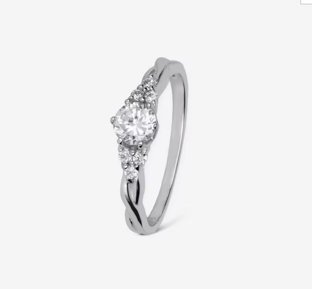 Ringe: Verlobungsring 18 Karat Weiss Gold – Neu und originalverpackt aus Unterlunkhofen von ber_98rq