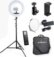 LED Ringleuchte WALIMEX Pro Medow 960 mit Stativ