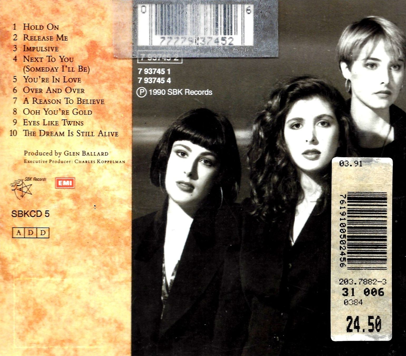 CD: Wilson Phillips SAME Joe Walsh Paulinho Da Costa Steve Lu CD – Usato da Kandergrund venduto da Sososo 1