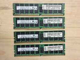 4x 16GB DDR4 RAM, PC4-2133P, Top Zustand für Upgrade