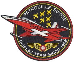 Patrouille Suisse Aufnäher Display Team Since 1964 Stoff.