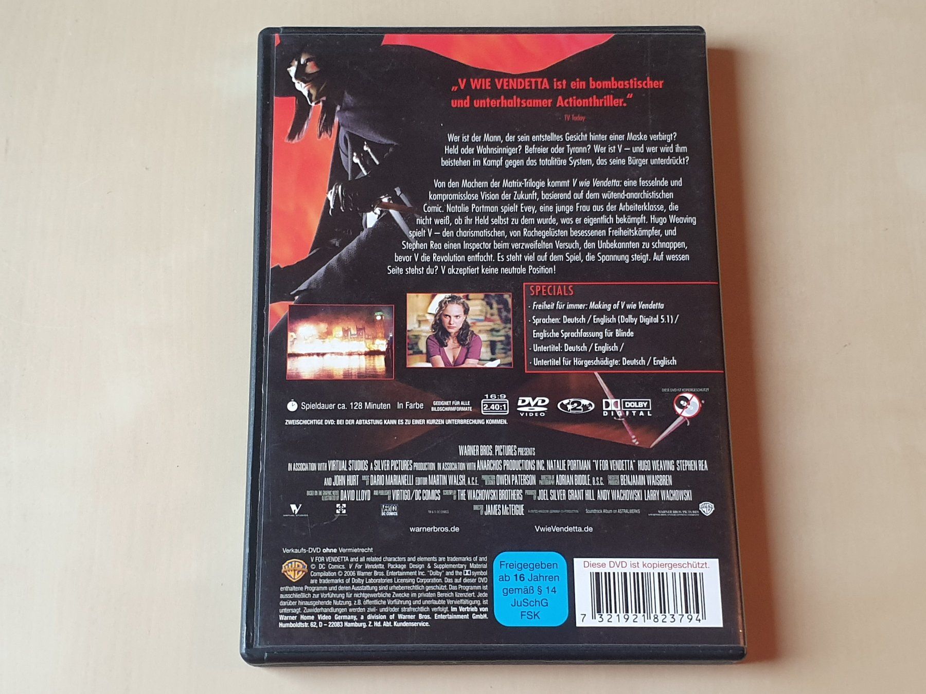 Tutti i DVDs: V wie Vendetta – Usato da Stansstad venduto da collectorsshop 1