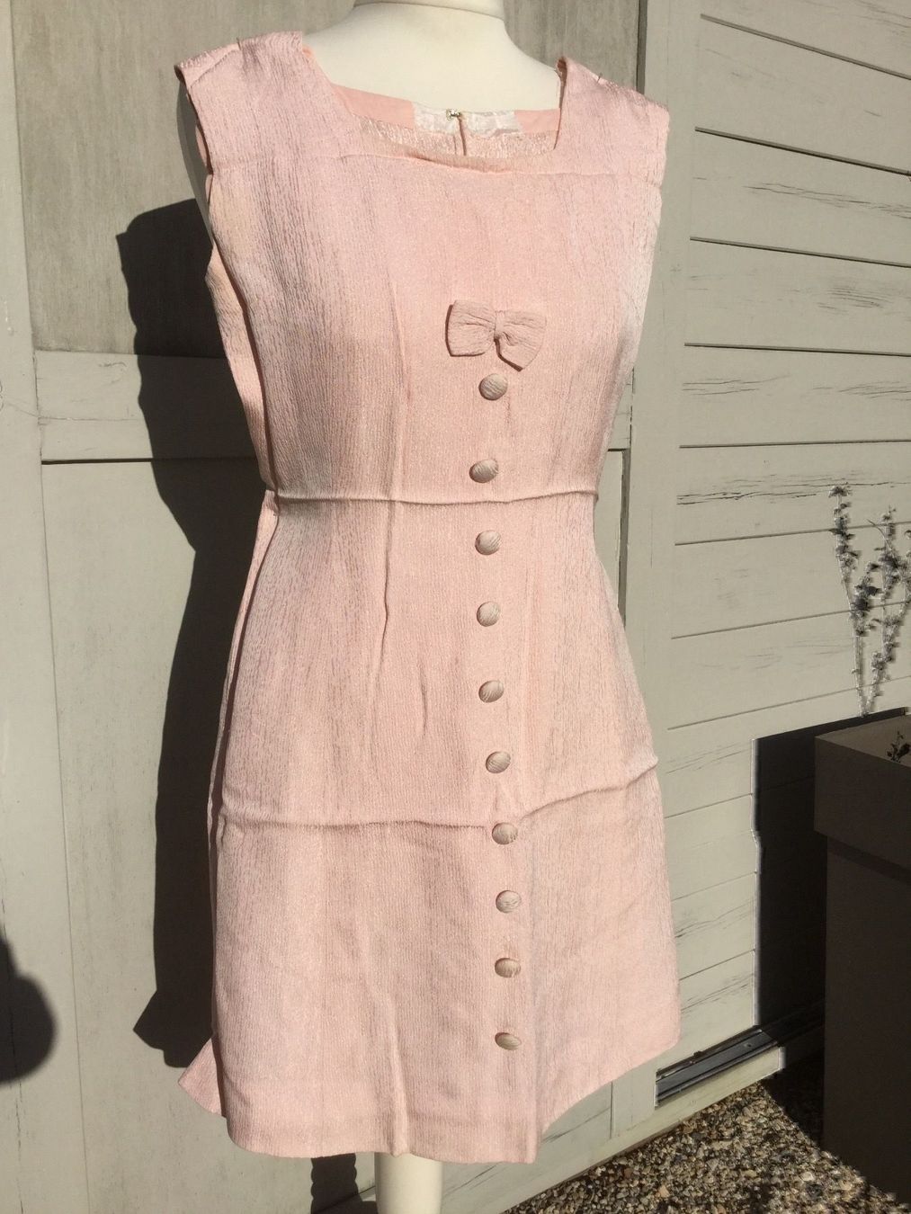 Vestiti: Robe + Veste rose Vintage 1968 – Usato da Agiez venduto da chouchanelle 2