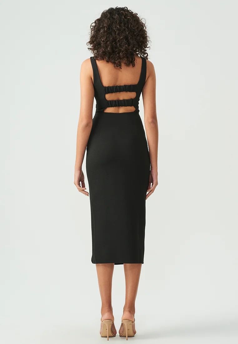 Kleider: BWLDR - MIDI DRESS BLACK - Orginalpreis 144.- – Neu und originalverpackt aus Zürich von luxuryoutlet1 1