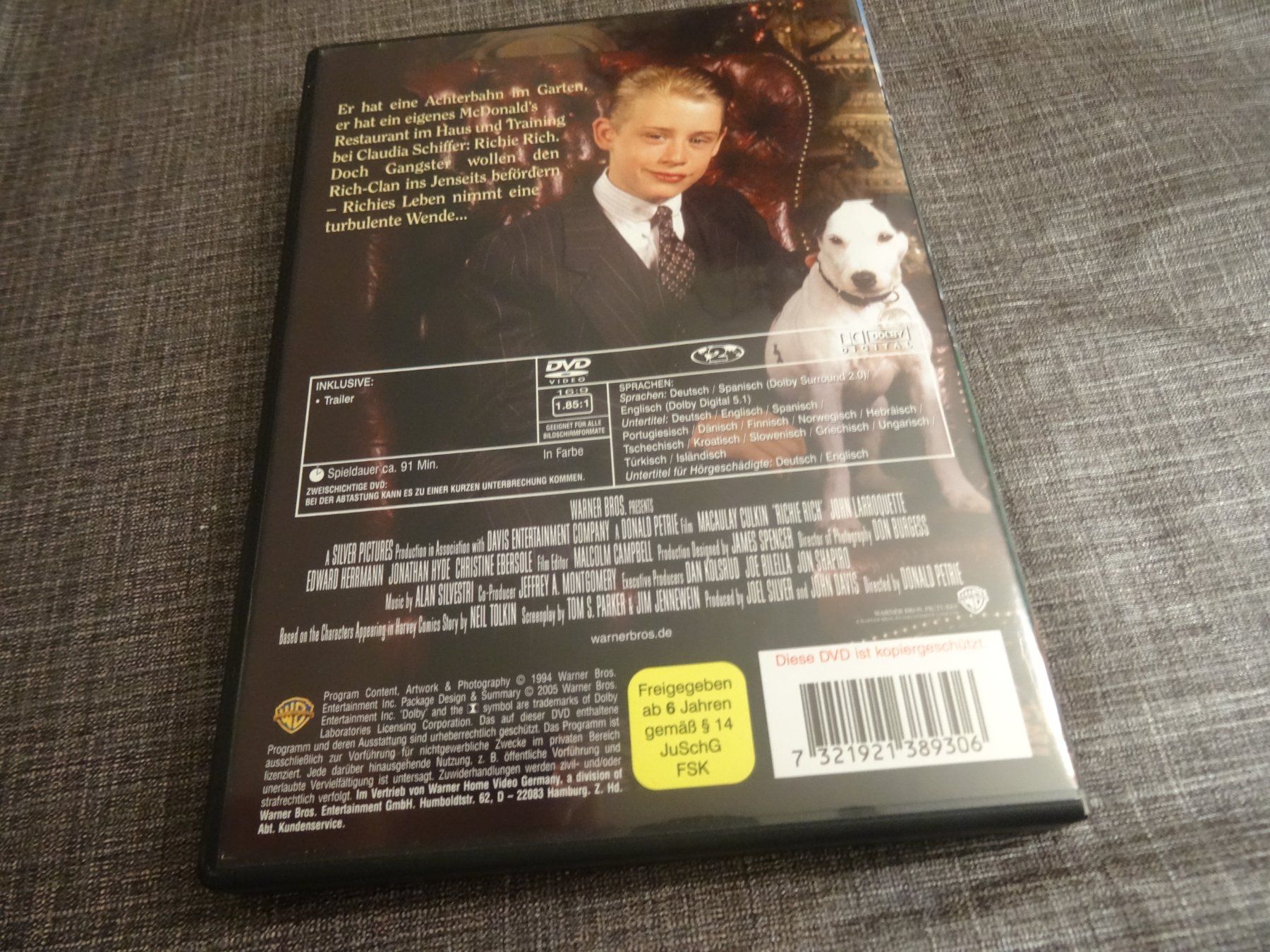 Tutti i DVDs: DVD Richie Rich Macaulay Culkin – Usato da Olten venduto da Disc-Verkauf 2