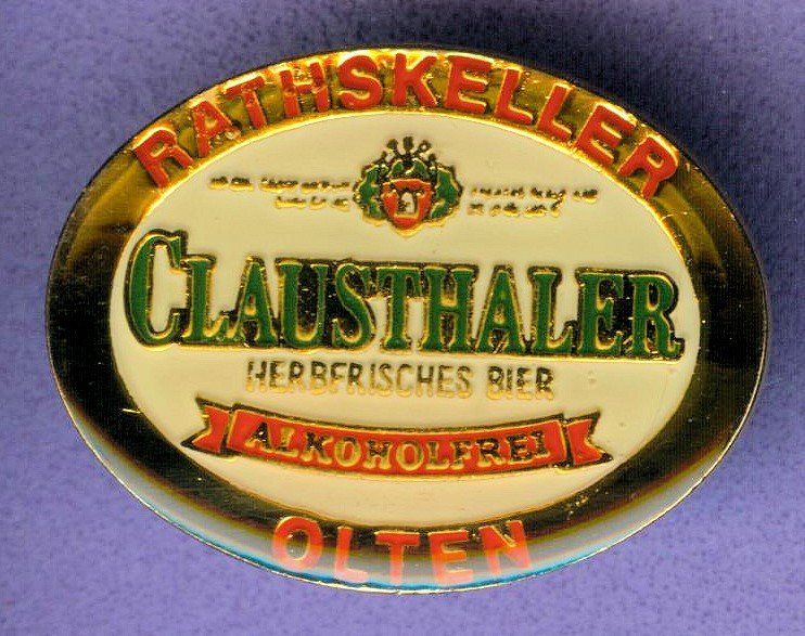 Placchette & Badge: RATHSKELLER OLTEN  CLAUSTHALER – Usato da Winterthur venduto da Sammleroase