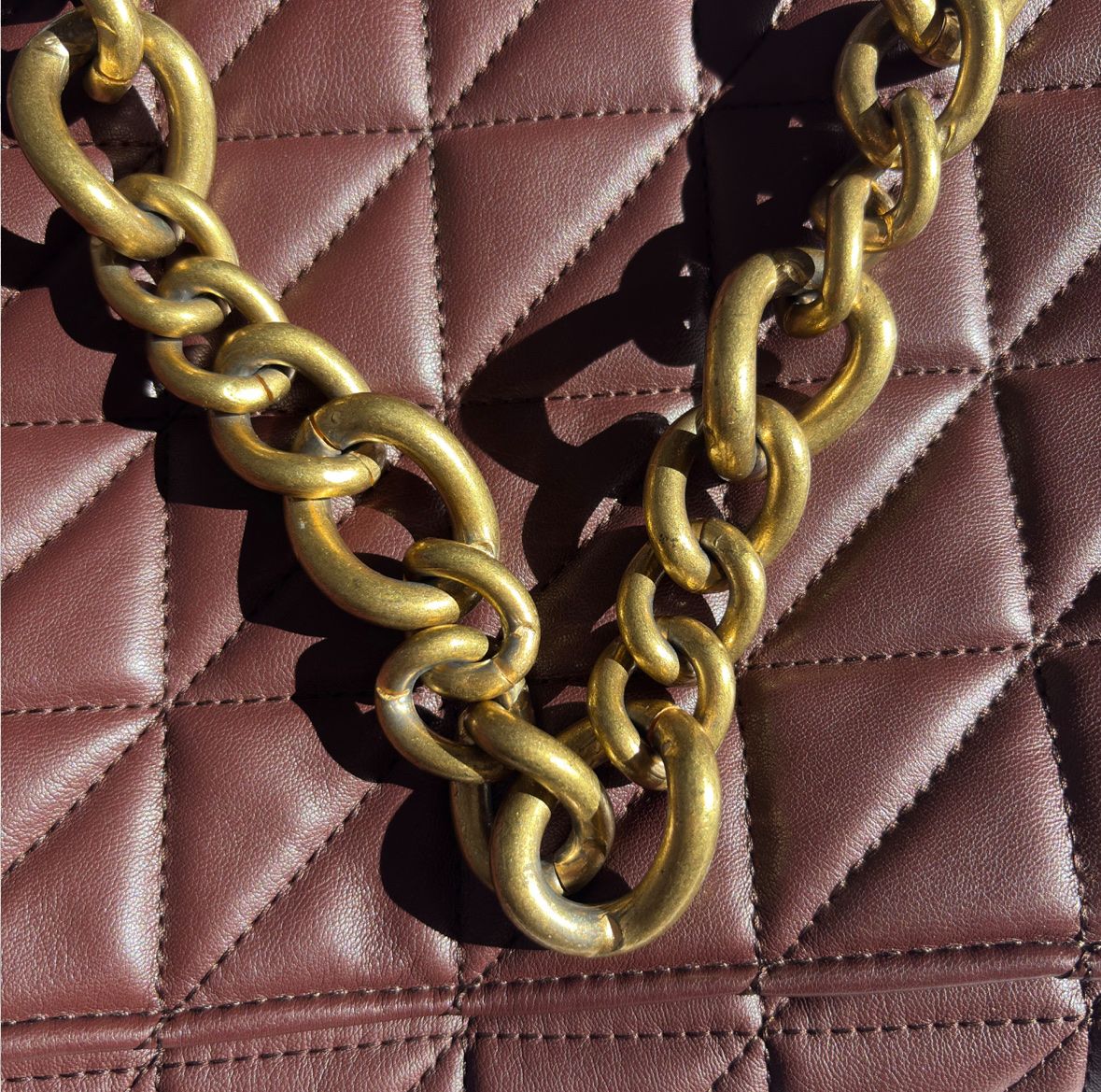Zara Borse da donna: Sac brun doré Zara – Nuovo (secondo la descrizione) da Moudon venduto da TigerrrEye 2