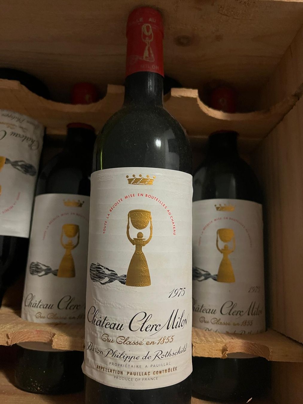 Wein: 10 Flaschen Château Clerc Milon 1975 – Gebraucht aus Nidau von Darkpooh 1