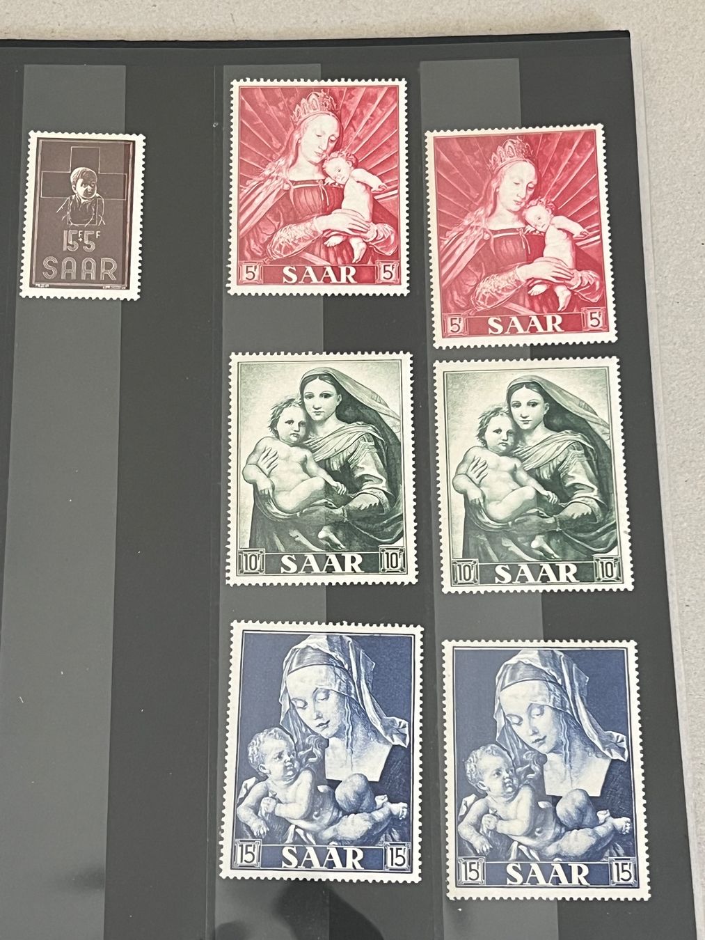 Alle Briefmarken: Konvolut Saarland – Gebraucht aus Altikon von Linus62 1