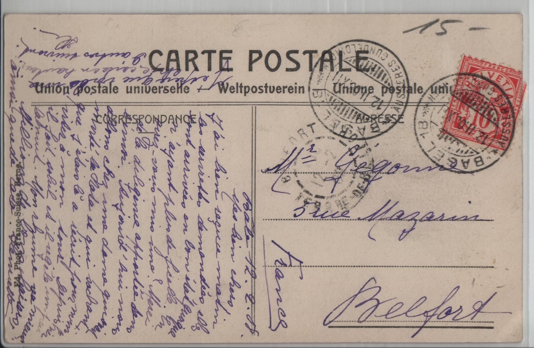 Incisioni: Basel – Antico da Ettingen venduto da Kartenplanet 1