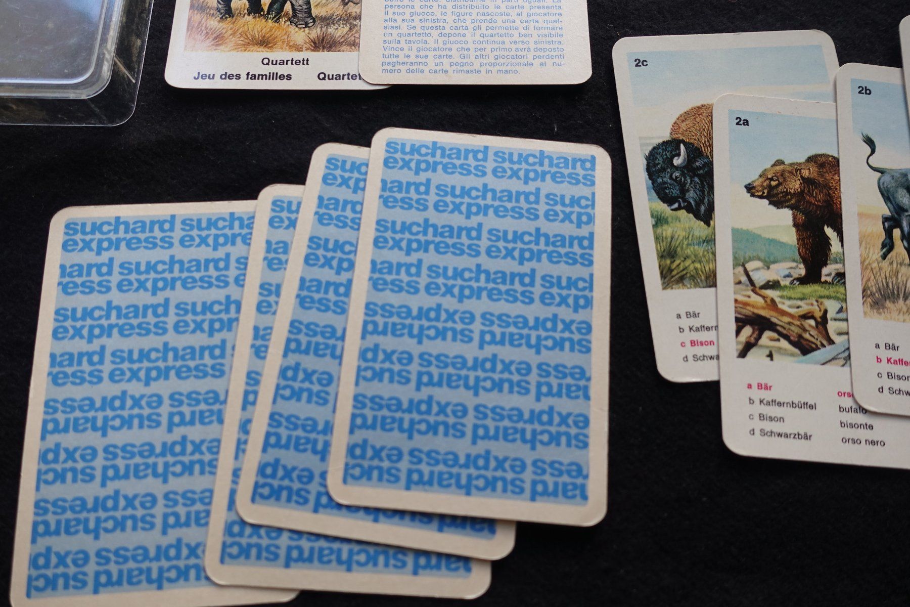 Spiele: Quartett "Tierwelt ", Suchard Express-Rückseite Komplett – Gebraucht aus Gutenswil von Optico 2