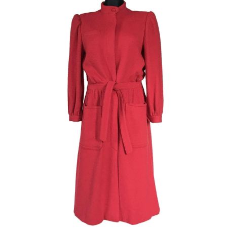 Mantel Gr. L rot VALENTINO Miss V Designer Original 1970s