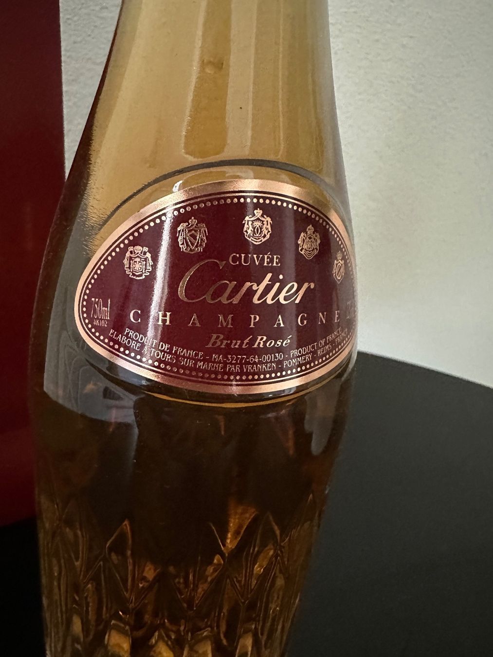Louis Roederer Vino: Cartier Champagner Brut Rose – Nuovo e nell'imballaggio originale da Zürich venduto da kiflicaodcokolade 1