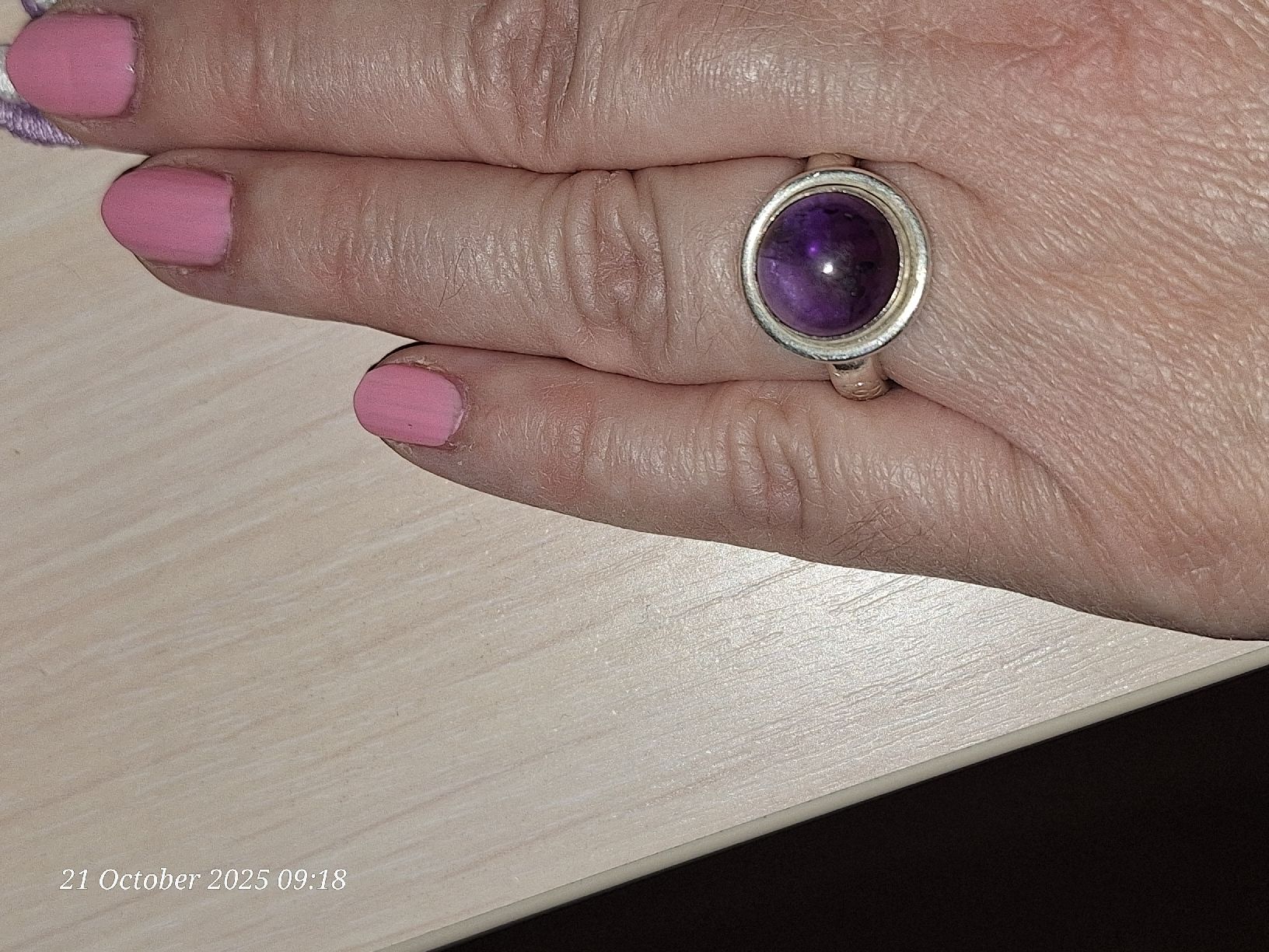 Anelli: Silver Ring with Amethyst 18mm – Usato da Marin-Epagnier venduto da Natasa82