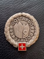 Medaille Gotthard Tunnel 1980 mit Schweizer Kreuz Abzeichen